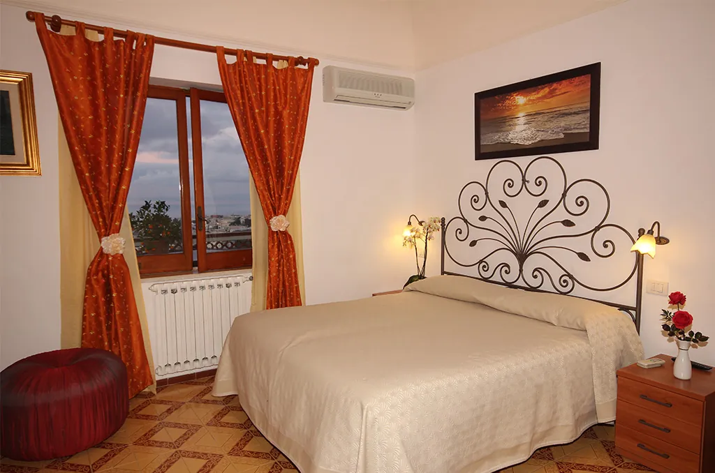 Una delle camere del b&b